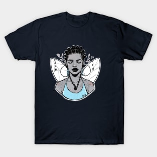 Afro Girl in Bantu Knots T-Shirt